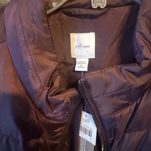 J. Jill Dark Purple Puffer vest